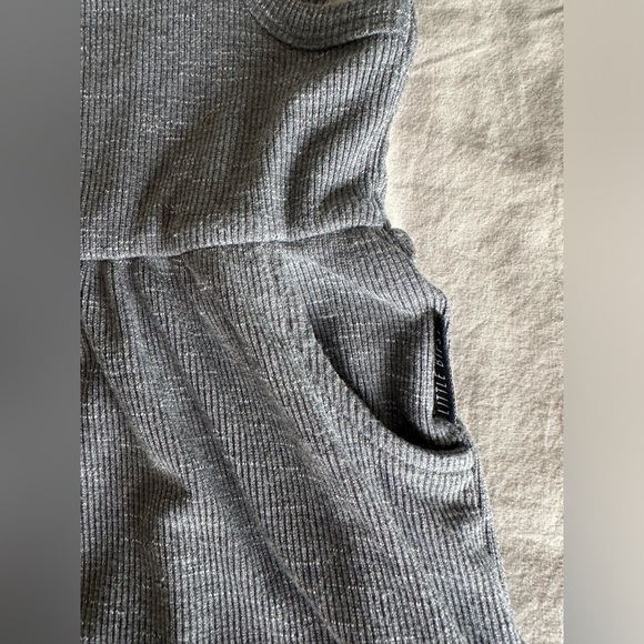 Little Bipsy Ribbed Tank Dress - Charcoal - 12-18 Months - Picture 3 of 4